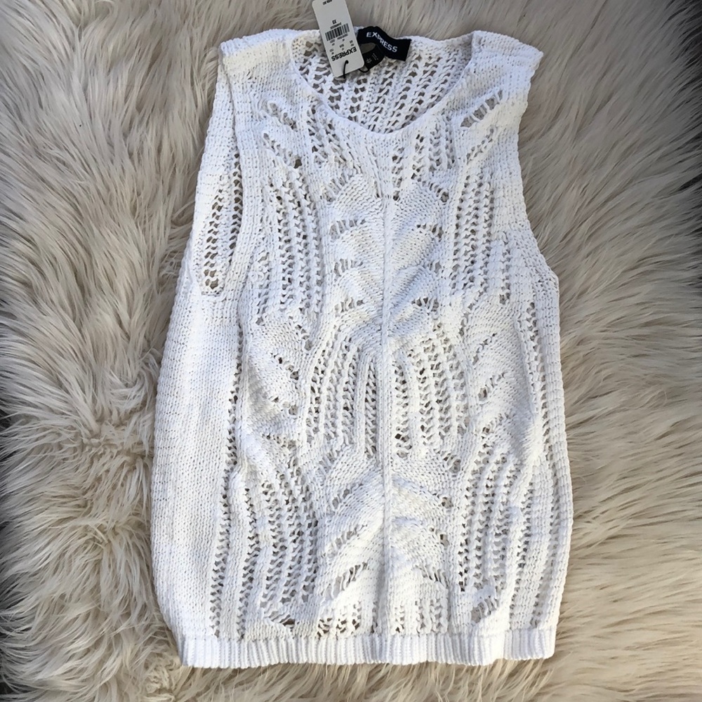 Express Crochet Sweater Tank - Picture 5 of 5